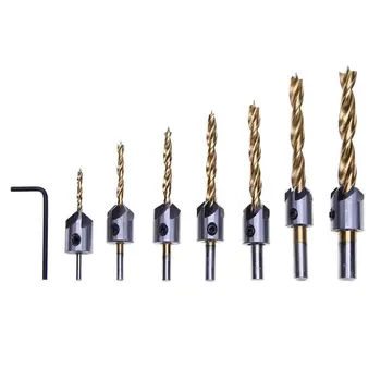 7pcs 3-10mm HSS Drill Bit Reamer Set Woodworking Countersink For Woodworking Chamfers Home Tools
7pcs 3-10mm HSS Drill Bit Reamer Set Woodworking Countersink For Woodworking Chamfers Home Tools