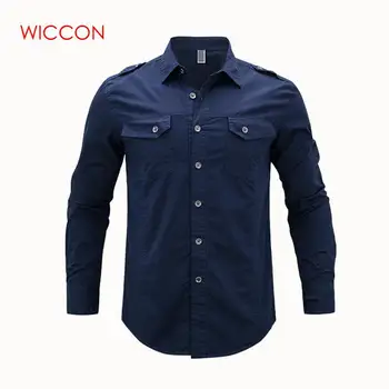 Spring New Men's Long Sleeve Denim Cargo Shirts Plus Asian Size M-5XL Shirt Men Cotton
Spring New Men's Long Sleeve Denim Cargo Shirts Plus Asian Size M-5XL Shirt Men Cotton
