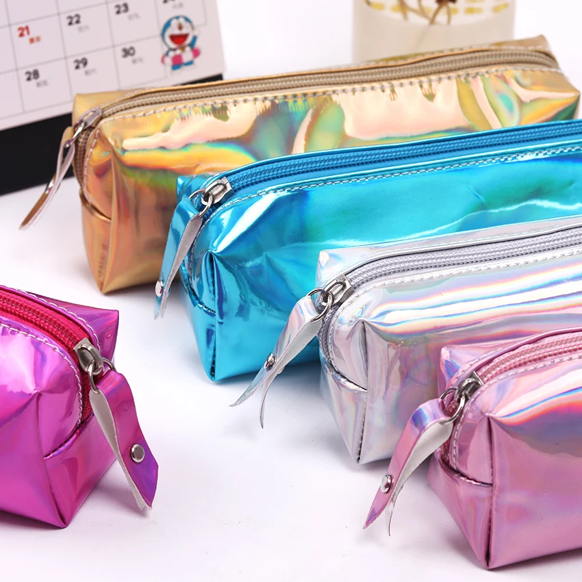 1PC glittering Pencil Case Super PU Laser Pencils Bags comestic bag makeup holder Stationery Pouch zipper School Supplies
1PC glittering Pencil Case Super PU Laser Pencils Bags comestic bag makeup holder Stationery Pouch zipper School Supplies