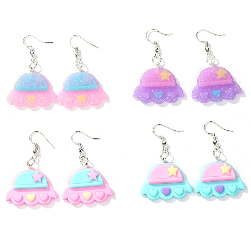 1pair Fashion Craft Multicolor Spaceship Drop Earrings Resin earring for Birthday Gift Child Girls Teens Jewelry
1pair Fashion Craft Multicolor Spaceship Drop Earrings Resin earring for Birthday Gift Child Girls Teens Jewelry