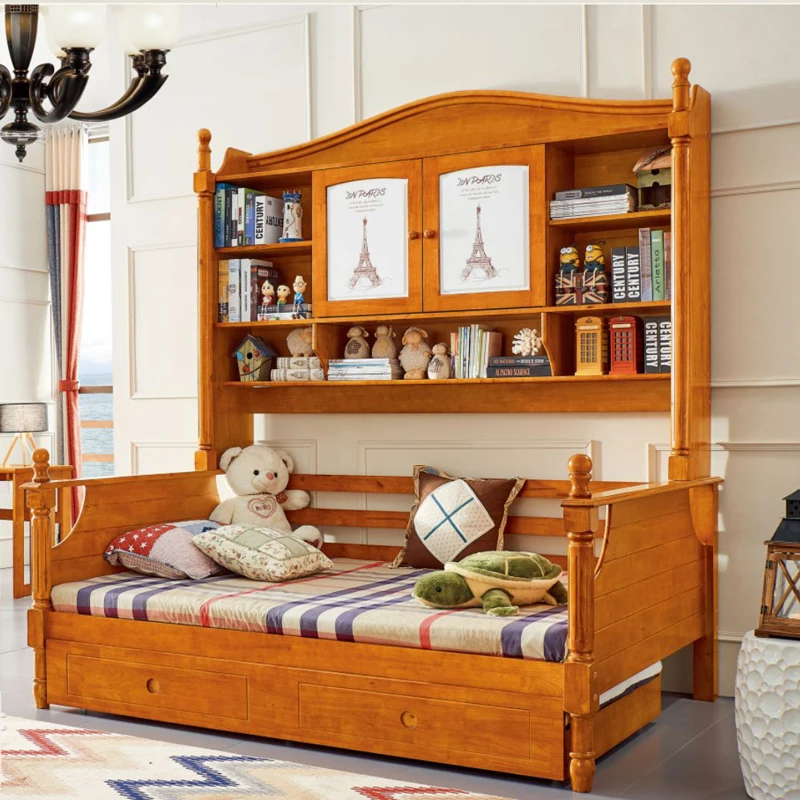 Wooden children furniture bunk bed