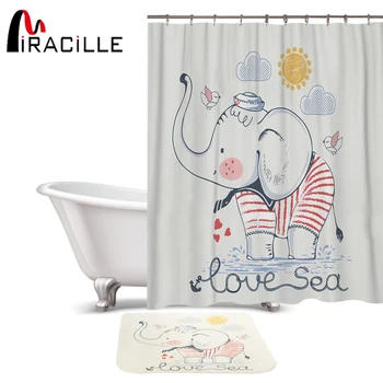 Miracille Home Custom Lovely Animals Pattern Waterproof Polyester Fabric Bathroom Shower Curtain Set with Anti-slip Bath Mat
Miracille Home Custom Lovely Animals Pattern Waterproof Polyester Fabric Bathroom Shower Curtain Set with Anti-slip Bath Mat
