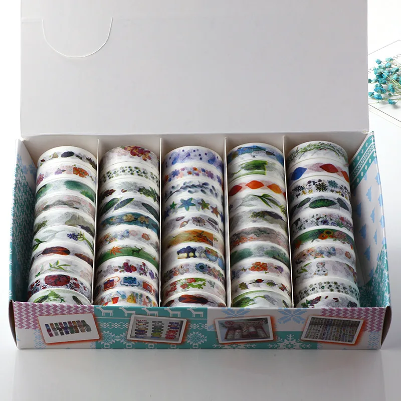 50 Pcs/Set Washi Tape Deco Noel Washitape Christmas Papelaria Cinta Adhesiva Feather Decorativa Vintage Flower Fita Adesiva
50 Pcs/Set Washi Tape Deco Noel Washitape Christmas Papelaria Cinta Adhesiva Feather Decorativa Vintage Flower Fita Adesiva