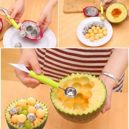 2018 New Fashion Hot Popular Fruit Melon Ice Cream Scoop Spoon Melon Baller Carving Knife Stainless Steel e
2018 New Fashion Hot Popular Fruit Melon Ice Cream Scoop Spoon Melon Baller Carving Knife Stainless Steel e