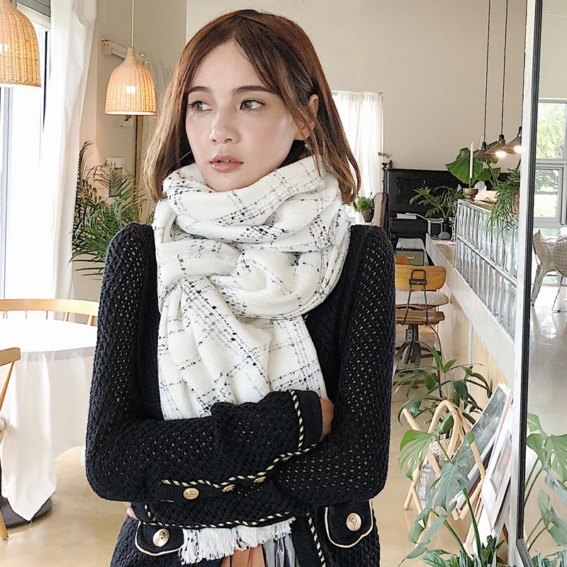Luna&Dolphin White Winter Scarves Black Women Shawls Wraps Lady French Cashmere Big Tippet Pashmina Blanket Hijabs Stoles
Luna&Dolphin White Winter Scarves Black Women Shawls Wraps Lady French Cashmere Big Tippet Pashmina Blanket Hijabs Stoles