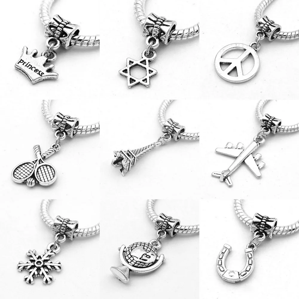 Fashion Silver Plated Bead Charm Horseshoe Peace Eiffel tower Dangle Pendant Charms Fit Pandora Bracelets Women Diy Jewelry
Fashion Silver Plated Bead Charm Horseshoe Peace Eiffel tower Dangle Pendant Charms Fit Pandora Bracelets Women Diy Jewelry