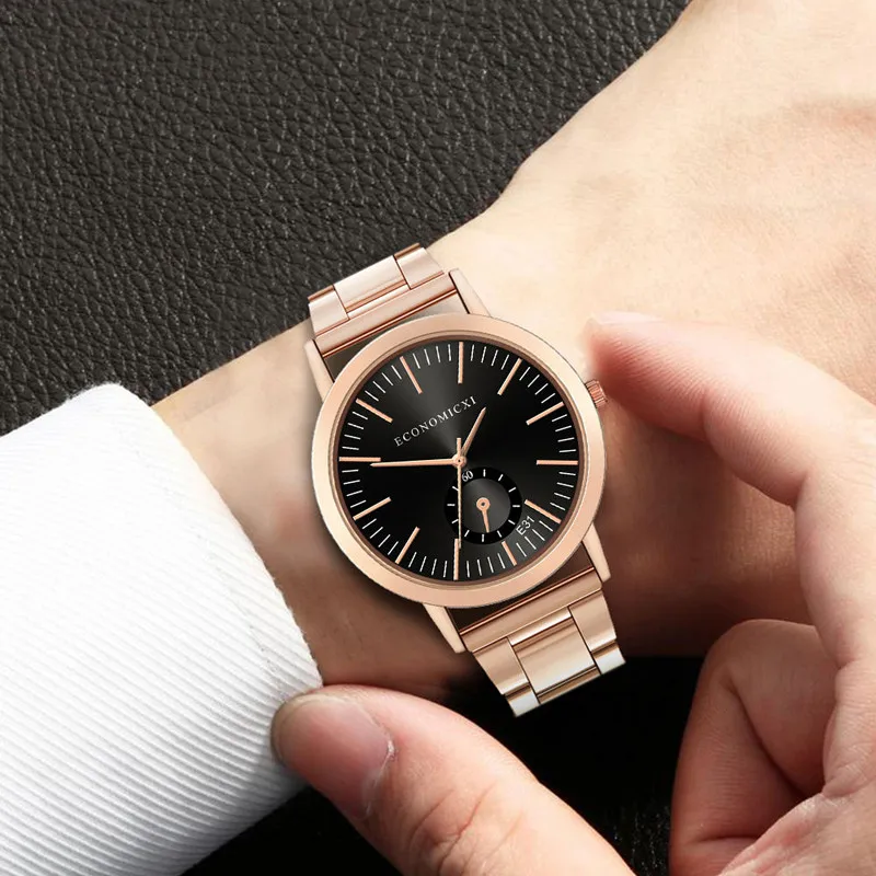 Simple Men Watch Quartz Dial Fashion Brand Business Stainless Steel Strap Watches Women Clock Ladies Male Quartz Wristwatch
Simple Men Watch Quartz Dial Fashion Brand Business Stainless Steel Strap Watches Women Clock Ladies Male Quartz Wristwatch