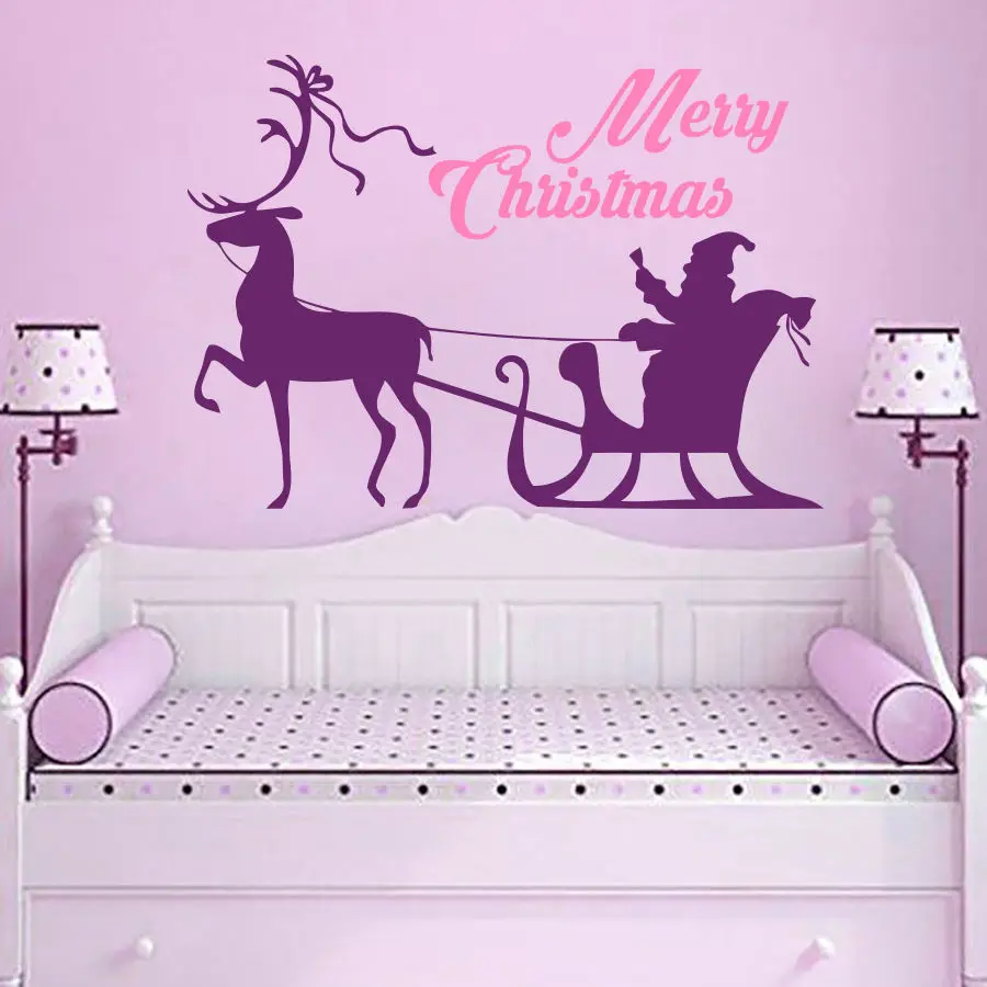 Christmas Santa Clause With Reindeer Vinyl Beautiful Wal Sticker Nursery Bedroom Decor Christmas Wall Decal Y-755
Christmas Santa Clause With Reindeer Vinyl Beautiful Wal Sticker Nursery Bedroom Decor Christmas Wall Decal Y-755