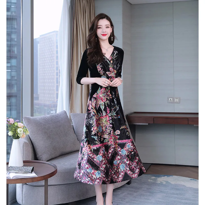 OL commuter temperament commuter gorgeous gold velvet women dress 2019 new over the knee noble bottoming woman
OL commuter temperament commuter gorgeous gold velvet women dress 2019 new over the knee noble bottoming woman