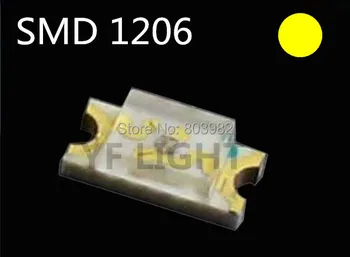 CHIP LED 1206 SMD Yellow light emitting diode 585-595nm 2.0-2.5V(CE&Rosh)
CHIP LED 1206 SMD Yellow light emitting diode 585-595nm 2.0-2.5V(CE&Rosh)