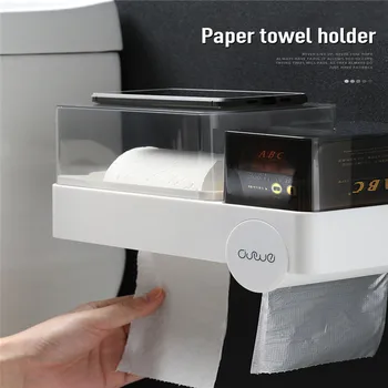Multifunctional Waterproof Wall Mount Toilet Paper Holder Shelf Toilet Paper Holder Tray Roll Paper Tube Storage Box Tray XNC
Multifunctional Waterproof Wall Mount Toilet Paper Holder Shelf Toilet Paper Holder Tray Roll Paper Tube Storage Box Tray XNC