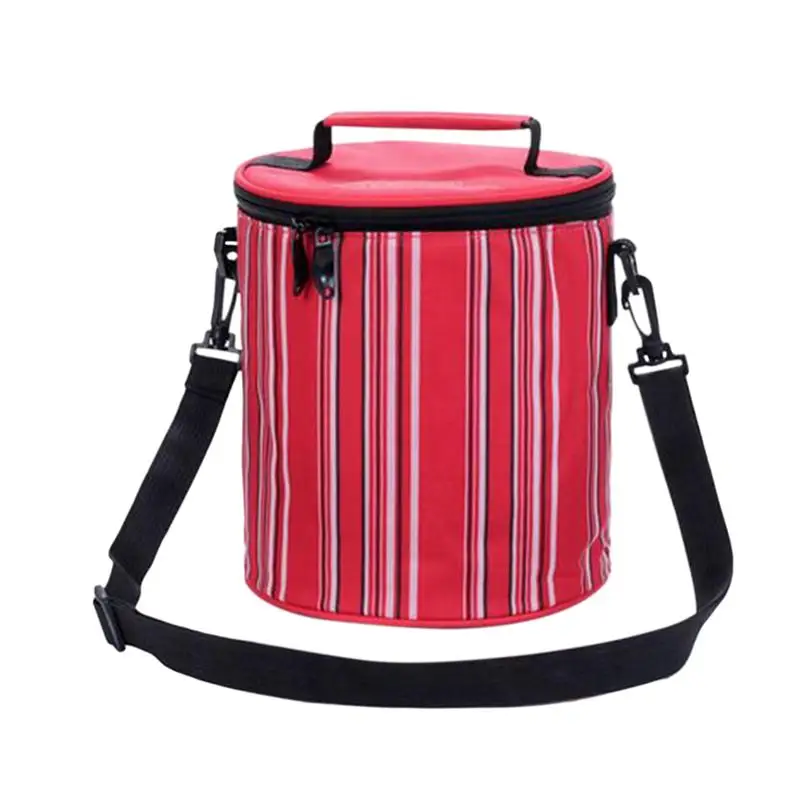 1 Pc Oxford Cloth Insulated Cylinder Lunch Bag Picnic Basket Vertical Stripes Tote for Holiday Outdoor Picnic BBQ
1 Pc Oxford Cloth Insulated Cylinder Lunch Bag Picnic Basket Vertical Stripes Tote for Holiday Outdoor Picnic BBQ
