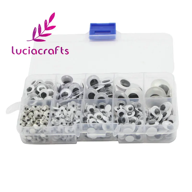 Lucia crafts 1box (650pcs) 4-18mm Self-adhesive Wobbly Googly Eyes for Clothes Scrapbooking Toy Doll Accessories K0917
Lucia crafts 1box (650pcs) 4-18mm Self-adhesive Wobbly Googly Eyes for Clothes Scrapbooking Toy Doll Accessories K0917