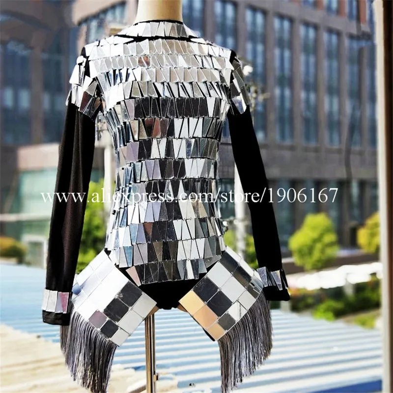 Sexy Female Women Mirror Ballroom Costumes Nightclub Bar Mirror Stage Performance Clothes DS Women Dress Party Robot Dance Suit
Sexy Female Women Mirror Ballroom Costumes Nightclub Bar Mirror Stage Performance Clothes DS Women Dress Party Robot Dance Suit