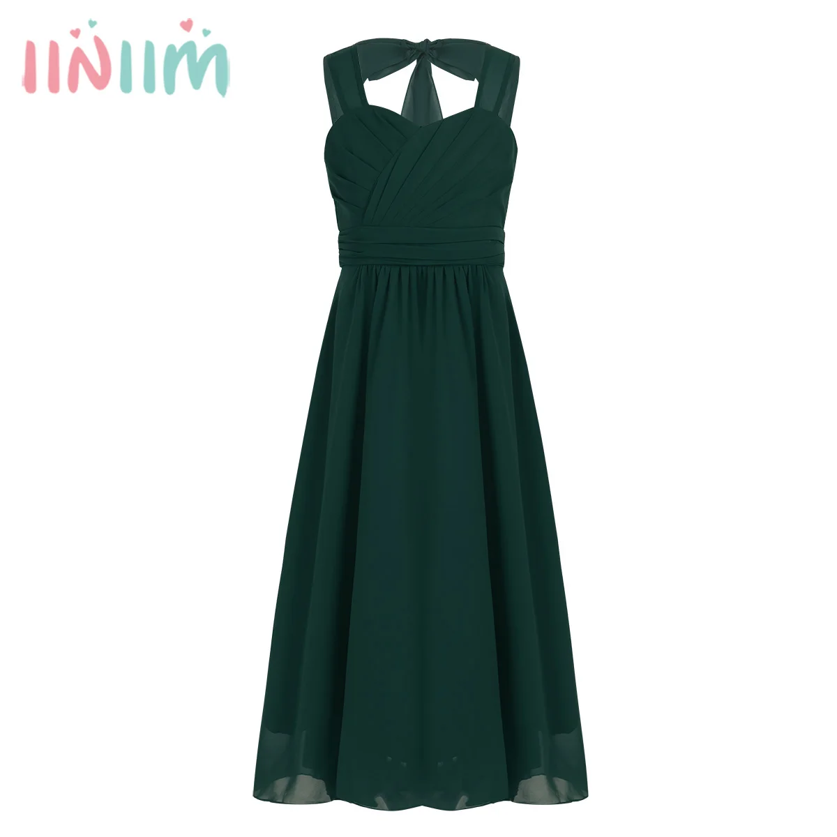 iiniim Kids Chiffon Wide Shoulder Straps Sweetheart Chest Flower Girl Dress Princess Pageant Wedding Birthday Summer Party Dress
iiniim Kids Chiffon Wide Shoulder Straps Sweetheart Chest Flower Girl Dress Princess Pageant Wedding Birthday Summer Party Dress