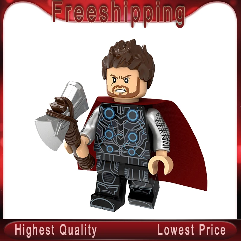 Single Sale Building Blocks Super Heroes Thor Thanos Captain America Iron Man War Machine Figures For Children Dolls Toys PG1977
Single Sale Building Blocks Super Heroes Thor Thanos Captain America Iron Man War Machine Figures For Children Dolls Toys PG1977