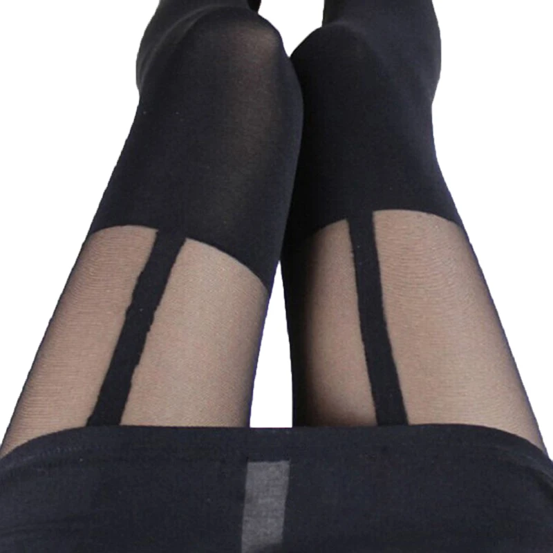Женские сексуальные колготки на подтяжках удобные прозрачные Fantaisie Strumpfhose Temptation