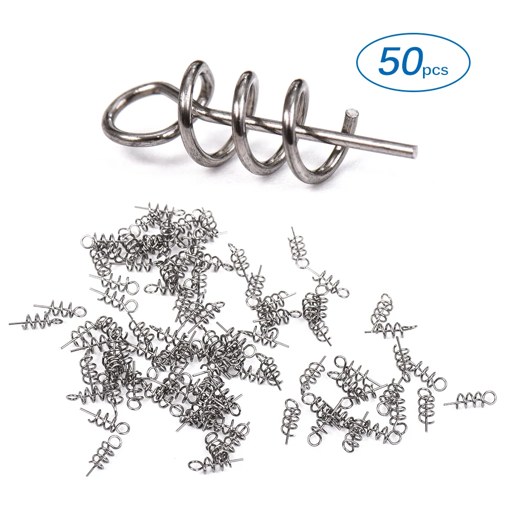 Lixada 50PCS Fishing Hook Centering Pins Fixed Latch Needle Spring Twist Lock for Soft Lure Bait Worm
Lixada 50PCS Fishing Hook Centering Pins Fixed Latch Needle Spring Twist Lock for Soft Lure Bait Worm