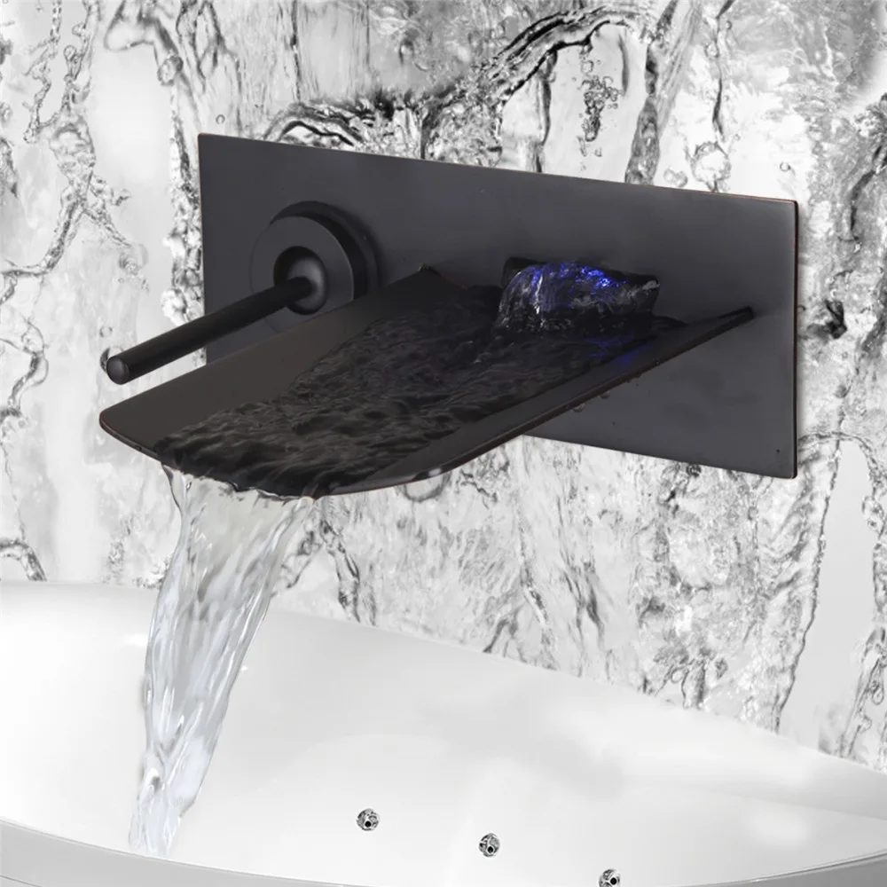 Torayvino OIilRubbed Brozen LED Glow Basin Sink Tap LED Faucets Tap Basin Faucet Spouts Wall Mounted Waterfall Mixer Tap Faucets
Torayvino OIilRubbed Brozen LED Glow Basin Sink Tap LED Faucets Tap Basin Faucet Spouts Wall Mounted Waterfall Mixer Tap Faucets