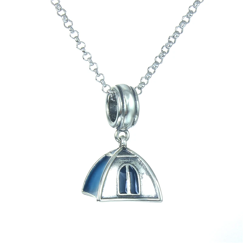 100% Sterling Silver Jewelry Exquisite Blue Tent Pendant Fits European Charms Bracelets & Necklace Wholesale Free Shipping
100% Sterling Silver Jewelry Exquisite Blue Tent Pendant Fits European Charms Bracelets & Necklace Wholesale Free Shipping