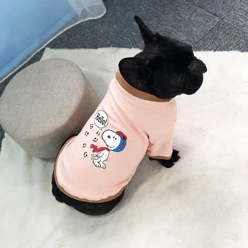 Pure Cotton French Bulldog Summer Cool Tshirt Pet Dog Clothes for Small Dogs Chihuahua Pug Cute Cartoon Printed Sweater XS-2XL
Pure Cotton French Bulldog Summer Cool Tshirt Pet Dog Clothes for Small Dogs Chihuahua Pug Cute Cartoon Printed Sweater XS-2XL