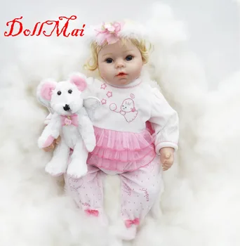 22"55cm Handmade reborn silicone babies infant dolls vivid girl doll with plush toy Lifelike Baby fashion Doll Silicone Vinyl
22"55cm Handmade reborn silicone babies infant dolls vivid girl doll with plush toy Lifelike Baby fashion Doll Silicone Vinyl