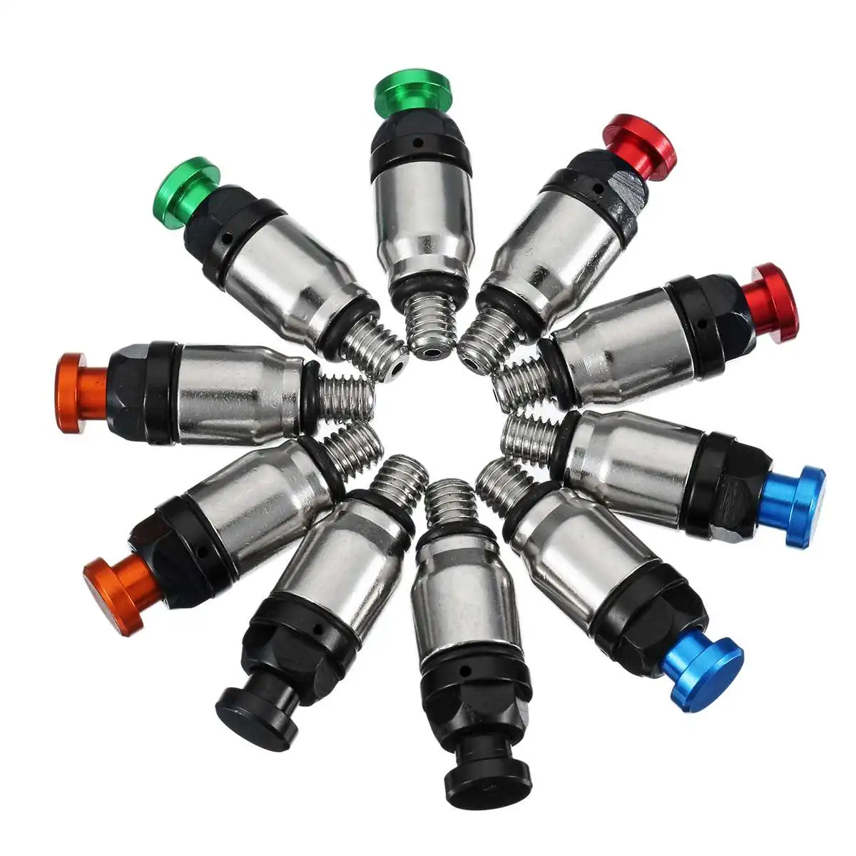 2Pcs M5X0.7 Motorcycle Front Fork Bleeder Air Valves M5 Screw Universal For Yamaha For Honda
2Pcs M5X0.7 Motorcycle Front Fork Bleeder Air Valves M5 Screw Universal For Yamaha For Honda
