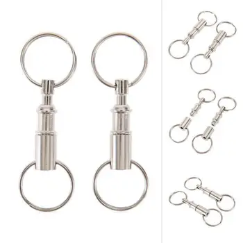 2PCS Detachable Snap Lock Holder Steel Chrome Plated Pull-Apart Key Rings Removable Keyring Survival Quick Release Keychain
2PCS Detachable Snap Lock Holder Steel Chrome Plated Pull-Apart Key Rings Removable Keyring Survival Quick Release Keychain