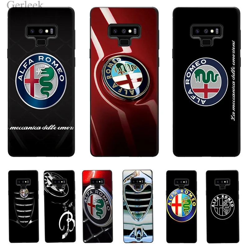 Фото Чехол из ТПУ с логотипом Desxz Alfa Romeo для Samsung Galaxy A5 A6 A7 A8 A9 A10 A30 A40 A50 A70 Защитная крышка