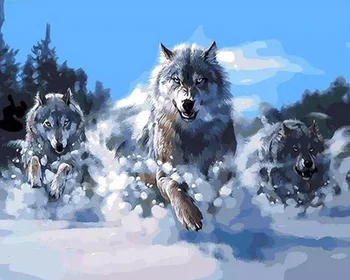 Battle Wolf in the snow By Numbers Modern Wall Art Handpainted Oil Painting On Canvas For Home Decor Frameless Picture 40*50cm
Battle Wolf in the snow By Numbers Modern Wall Art Handpainted Oil Painting On Canvas For Home Decor Frameless Picture 40*50cm
