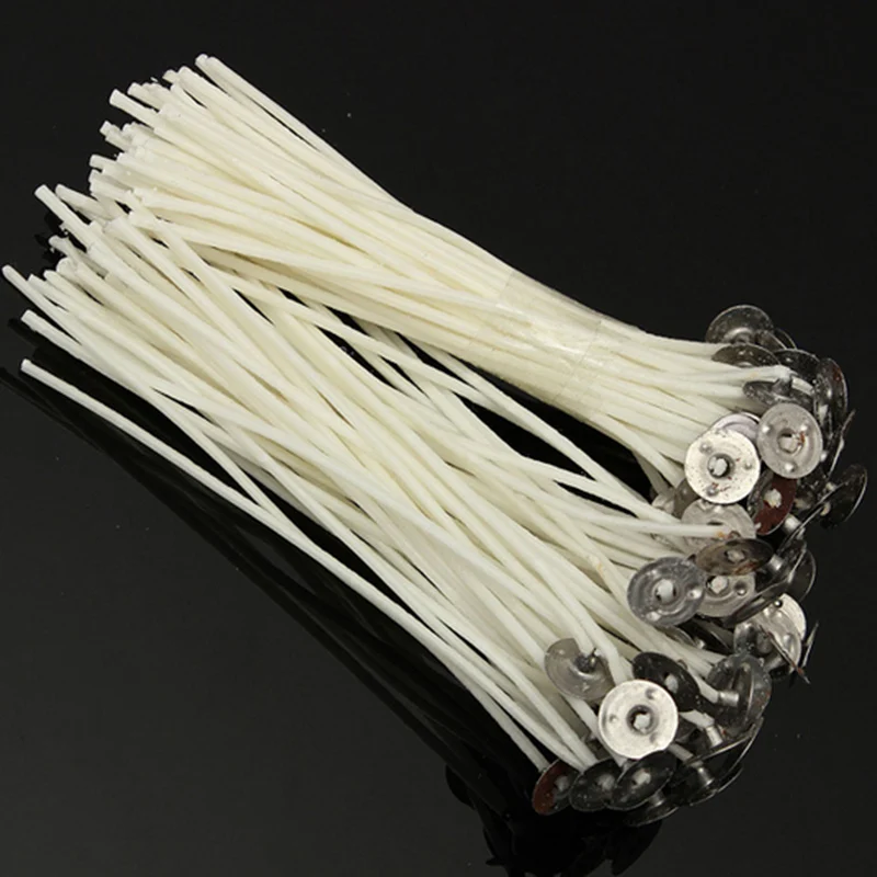 100pcs Quality White Candle Wicks Cotton Core Waxed with Sustainers DIY Making Candles Accessories 3cm - 25cm
100pcs Quality White Candle Wicks Cotton Core Waxed with Sustainers DIY Making Candles Accessories 3cm - 25cm