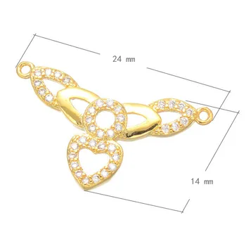 Cute Hearts Jewelry Connectors Gold/Silver/Rose Gold Plated Metal Connectors Fit DIY Jewelry Making 5pcs/Lot Wholesale
Cute Hearts Jewelry Connectors Gold/Silver/Rose Gold Plated Metal Connectors Fit DIY Jewelry Making 5pcs/Lot Wholesale