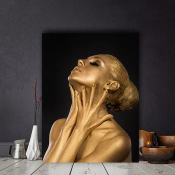 1 Piece Gold Black Nude African Art Woman Oil Painting on Canvas Posters and Prints Scandinavian Cuadros Wall Picture No Framed
1 Piece Gold Black Nude African Art Woman Oil Painting on Canvas Posters and Prints Scandinavian Cuadros Wall Picture No Framed