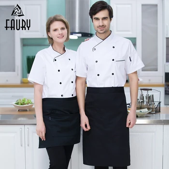 White Red Black New Double Breasted Wholesale Chef Uniforms Kitchen Cooking Restaurant Hotel Waiter Bakery Work Jackets Aprons
White Red Black New Double Breasted Wholesale Chef Uniforms Kitchen Cooking Restaurant Hotel Waiter Bakery Work Jackets Aprons