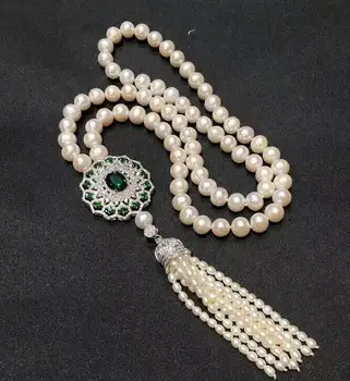 free shipping >>>>noble jewelry 8-9mm Freshwater white pearl necklace green Crystal pendant
free shipping >>>>noble jewelry 8-9mm Freshwater white pearl necklace green Crystal pendant