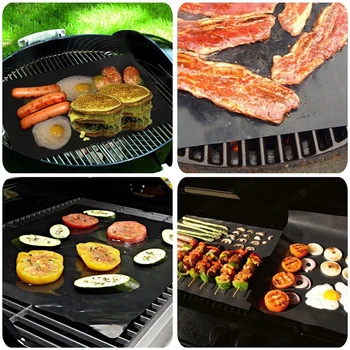 2pcs/set BBQ grill mat for barbecue grill sheet cooking and baking and microwave oven use
2pcs/set BBQ grill mat for barbecue grill sheet cooking and baking and microwave oven use
