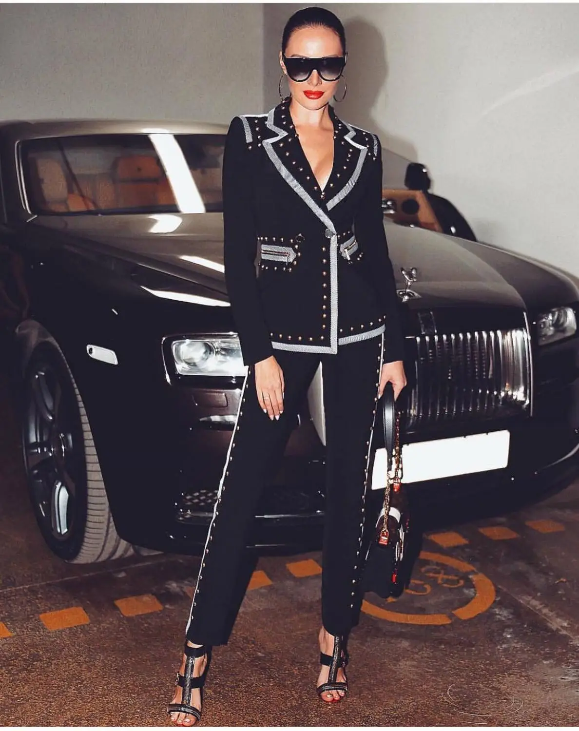 Autumn Two Piece Sets Sexy Deep V Neck Office Top And Pants 2 Piece Suits Fashion Black Women Long Sleeve Elegant Formal Set
Autumn Two Piece Sets Sexy Deep V Neck Office Top And Pants 2 Piece Suits Fashion Black Women Long Sleeve Elegant Formal Set