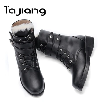Ta Jiang Fashion Snow Boots Women Winter Warm Plush Boots Autumn Lace-Up Ankle Boots For Women Med Heels Platform Shoes Woman
Ta Jiang Fashion Snow Boots Women Winter Warm Plush Boots Autumn Lace-Up Ankle Boots For Women Med Heels Platform Shoes Woman