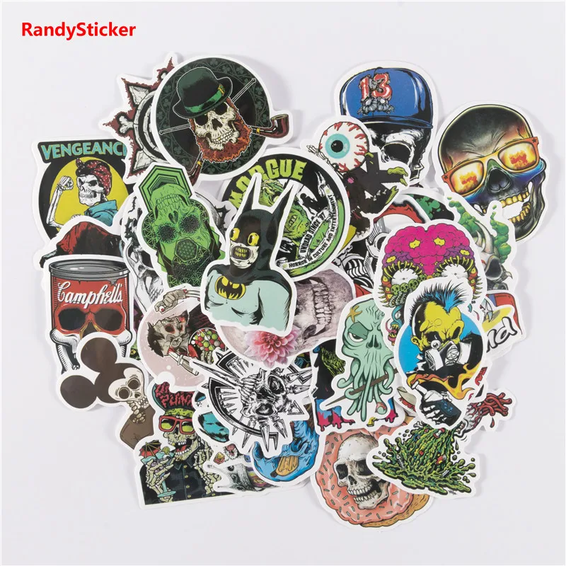 Toy styling 50 pcs Skull stickers funny sticker Motorcycle Bike Travel Doodle accessory cover detector decal stickers
Toy styling 50 pcs Skull stickers funny sticker Motorcycle Bike Travel Doodle accessory cover detector decal stickers