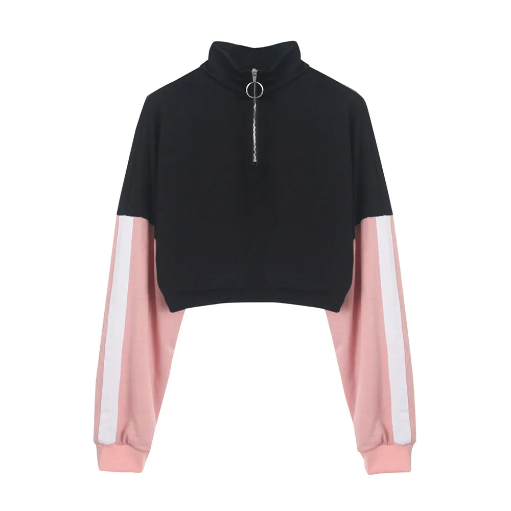 Womens Long Sleeve Splicing O Neck hoodies sweatshirts Casual Ladies Sweatshirt Blouse Zipper Pullover women's clothing female
Womens Long Sleeve Splicing O Neck hoodies sweatshirts Casual Ladies Sweatshirt Blouse Zipper Pullover women's clothing female