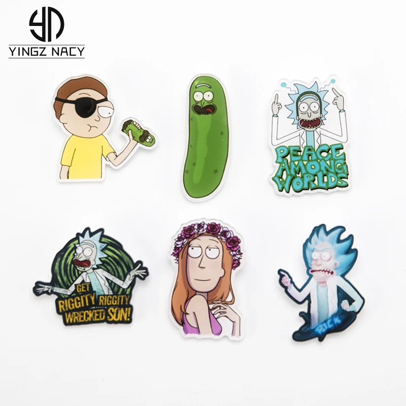 Cartoon Badges Rick and Morty Brooch Pins Funny Pin Jewelry Brooches For Women Men Icon Backpack Bag Denim Jackets Collar Badge
Cartoon Badges Rick and Morty Brooch Pins Funny Pin Jewelry Brooches For Women Men Icon Backpack Bag Denim Jackets Collar Badge