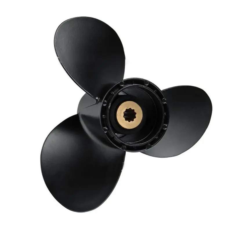 Balck Aluminum Boat Outboard Propeller for Suzuki 9.9-15HP Black 3 Blades 10 Spline Tooth 9 1/4 x 11
Balck Aluminum Boat Outboard Propeller for Suzuki 9.9-15HP Black 3 Blades 10 Spline Tooth 9 1/4 x 11