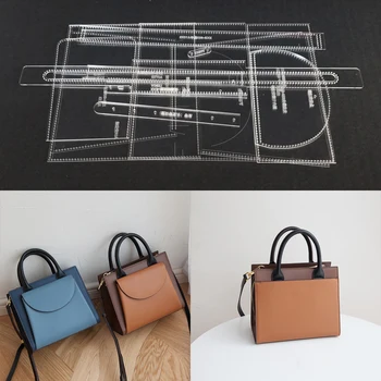 Clear Acrylic Leather Craft Pattern Stencil Template DIY for Handbag Shoulder Bag Making Sewing Pattern Leathercraft Tool Set
Clear Acrylic Leather Craft Pattern Stencil Template DIY for Handbag Shoulder Bag Making Sewing Pattern Leathercraft Tool Set