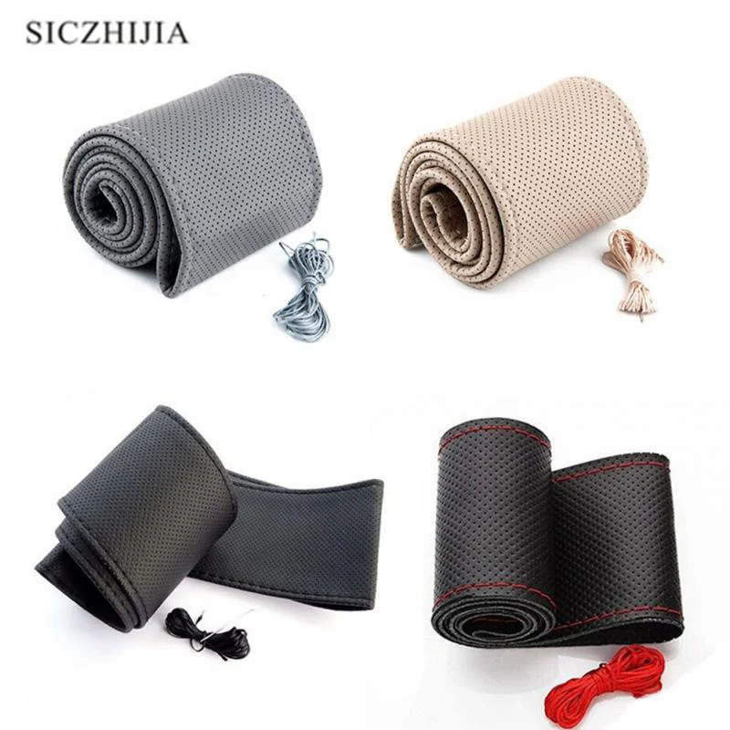1 DIY car steering wheel cover, needle and thread faux leather beige / grey / black for Toyota Camry Corolla RAV4 Yaris
1 DIY car steering wheel cover, needle and thread faux leather beige / grey / black for Toyota Camry Corolla RAV4 Yaris