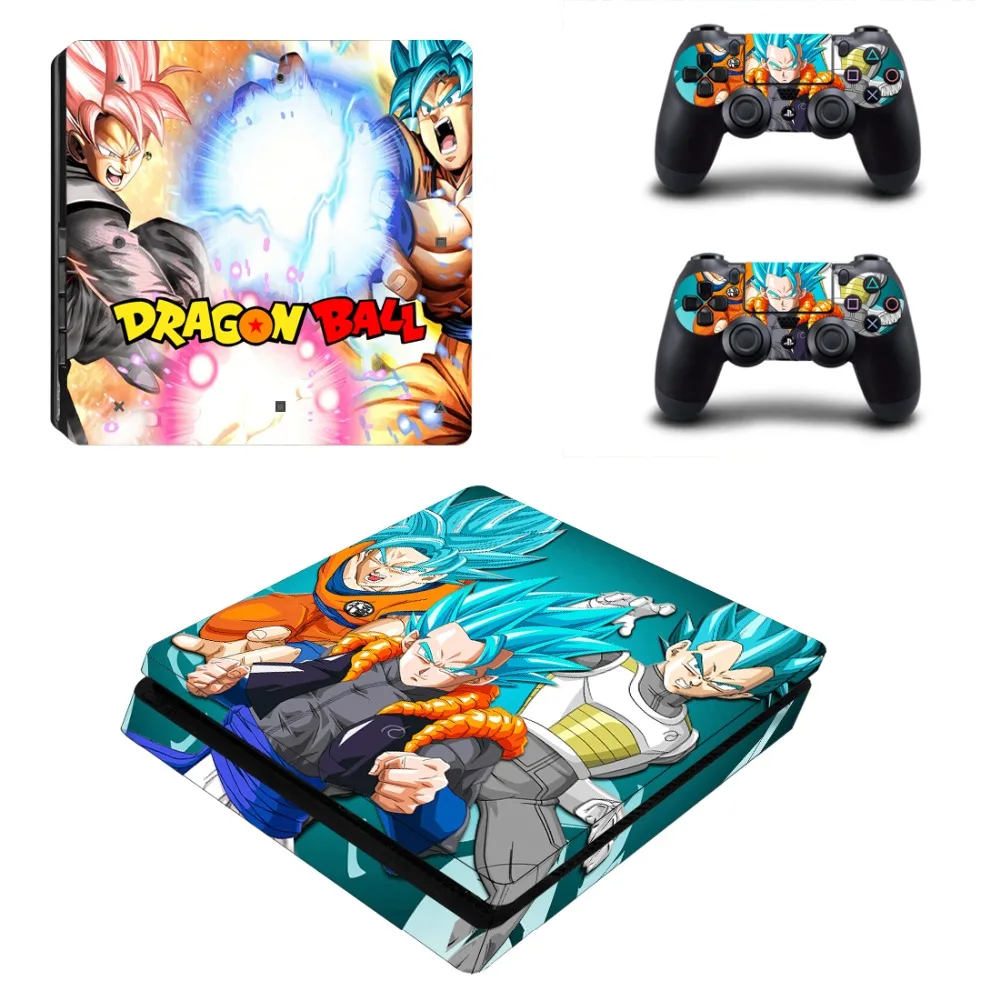 

Dragon Ball Super Goku PS4 Slim Skin Sticker Decal for Sony PlayStation 4 Console and Controllers PS4 Slim Skins Stickers Vinyl