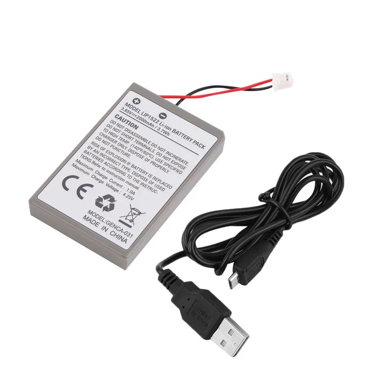 New Professional 2000mAh Rechargeable Battery Extended Power Replacement For Sony for playstation 4 PS4 Controller With Cable
New Professional 2000mAh Rechargeable Battery Extended Power Replacement For Sony for playstation 4 PS4 Controller With Cable