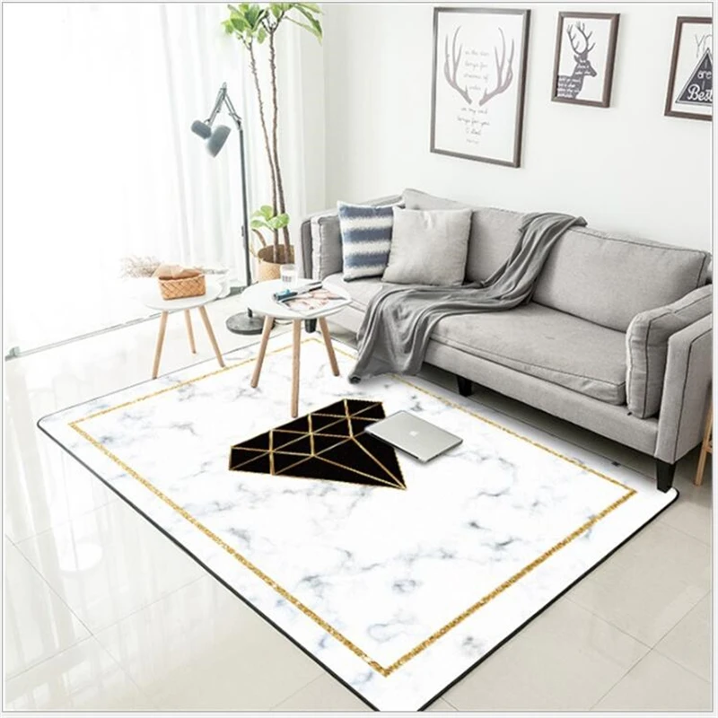 AOVOLL New Large Carpet And Rugs For Bedroom Living Room Kitchen Mats Nordic Style White Marble Powder Black Gold Diamond
AOVOLL New Large Carpet And Rugs For Bedroom Living Room Kitchen Mats Nordic Style White Marble Powder Black Gold Diamond