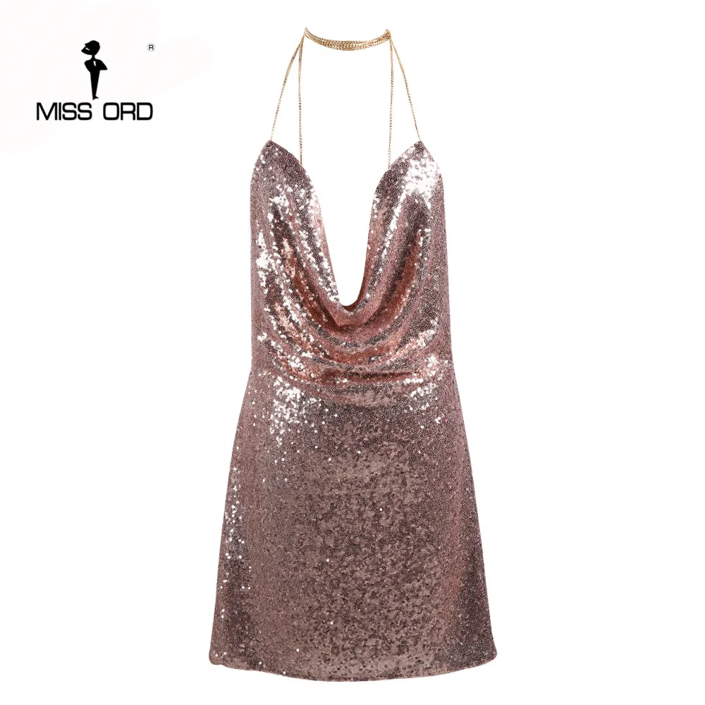 Missord 2019 Kendall Jenner's Sexy sleeveless reflective dress Deep-V halter split sequin dress FT4928-1
Missord 2019 Kendall Jenner's Sexy sleeveless reflective dress Deep-V halter split sequin dress FT4928-1