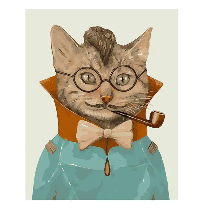 RIHE Cat Smoking Painting By Numbers Animal Oil Painting On Canvas Hand Painted Pig Cuadros Decoracion Acrylic Paint Home Decor
RIHE Cat Smoking Painting By Numbers Animal Oil Painting On Canvas Hand Painted Pig Cuadros Decoracion Acrylic Paint Home Decor