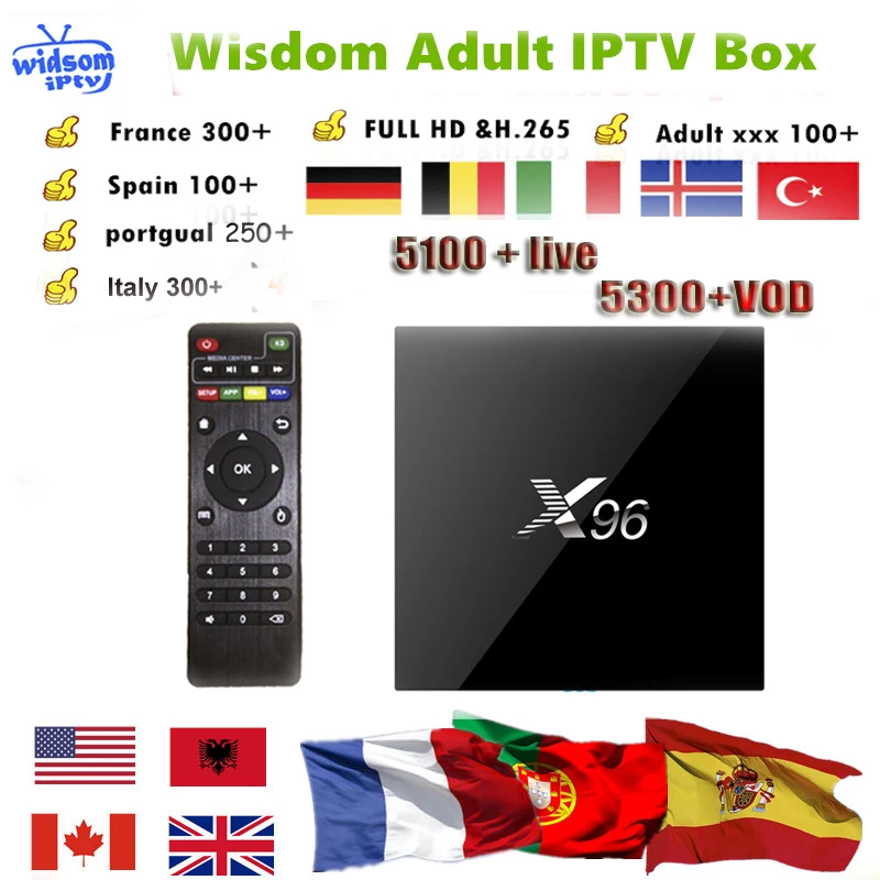 X96 android + 1 Year French Netherland IPTV Spain Portugal Italia Arabic IPTV Dutch IPTV Subscription France UK Support
X96 android + 1 Year French Netherland IPTV Spain Portugal Italia Arabic IPTV Dutch IPTV Subscription France UK Support